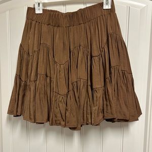 Brown Cowgirl Skirt with Bloomers